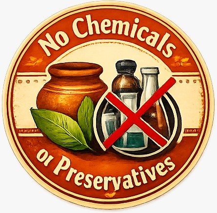 No chemicals or preservatives