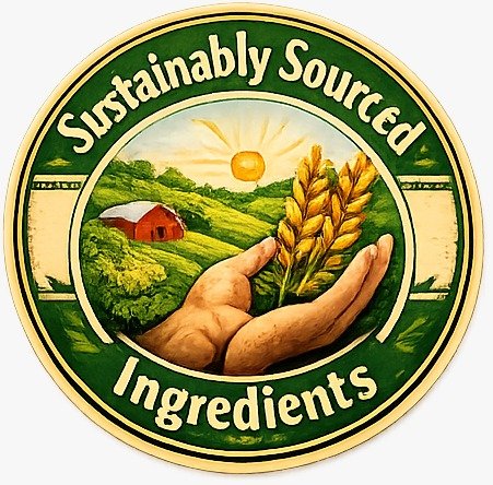 Sustainably sourced ingredients